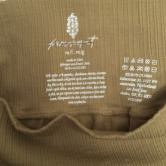 FP MOVEMENT x FREE PEOPLE sage green activewear pants size medium/large - Picture 7 of 8